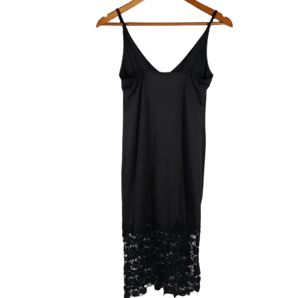 Free People Intimatetly Slinky Bodycon lacehem Slip Dress Size SX - Picture 5 of 11